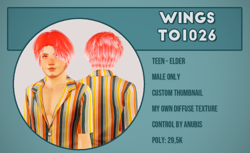 Wings hairs!Original meshes by @wingssims, conversions by @rollo-rolls, @carversims and @purpurasims