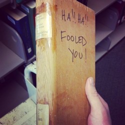 Lalie:  Johnxlibris:  Found A Wooden Book In The Stacks  Now I Want To Know What