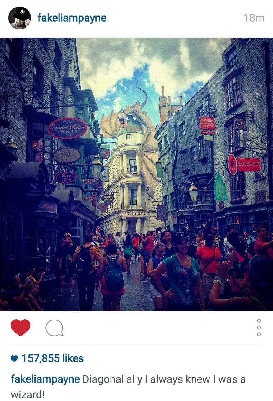 niallofficul:  Liam u are so precious to me but u fake af its diagon alley.  “I’m