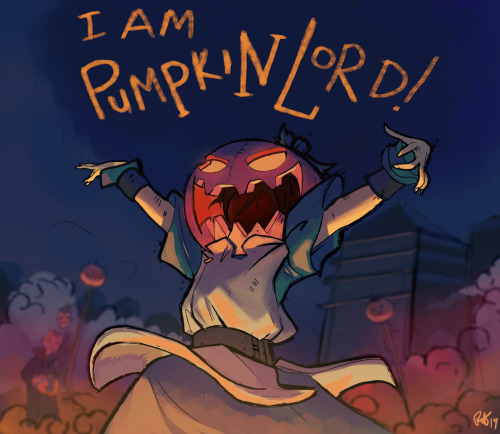 phildragash:  commission from  a COOL PERSON, she is Pumpkin Lord! 
