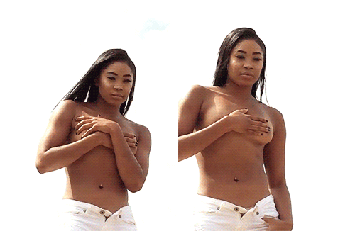 Ariane Andrew Topless Gifs