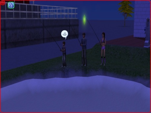 unvanquishedsims: The Martell siblings doing some fishing. 