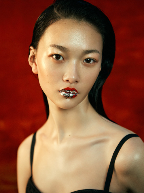 sickymag:RED for sickymag.comPhotography Lane LangModel Junli Zhao at China BentleyHair &a