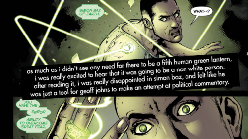 “as much as i didn’t see any need for there to be a fifth human green lantern, i was rea