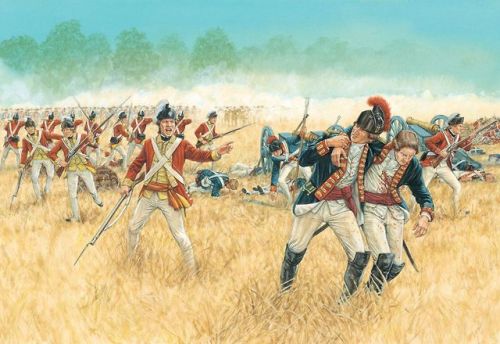 bantarleton:British and Hessian defences being overrun during the Saratoga campaign.