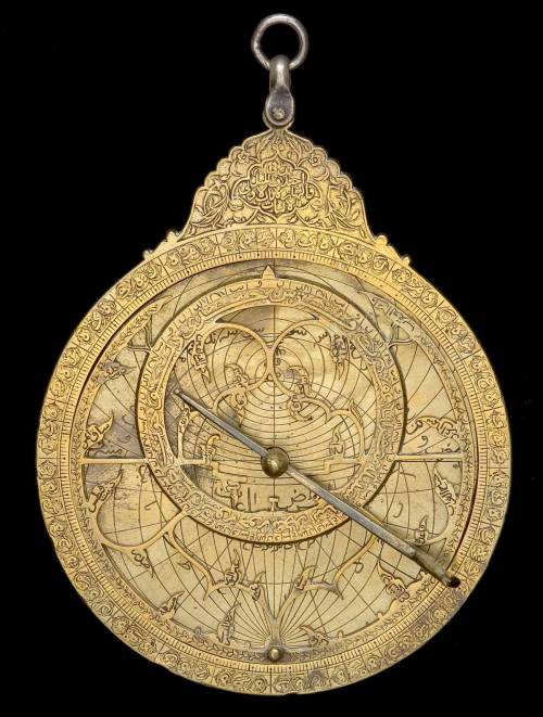 levantineviper: Old Arabic astrolabes. The front (left) and back (right) of each is pictured.  