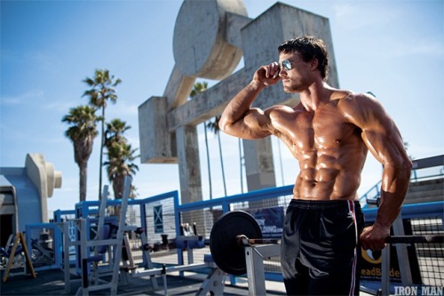 Greg Plitt shows off his muscles by Michael adult photos