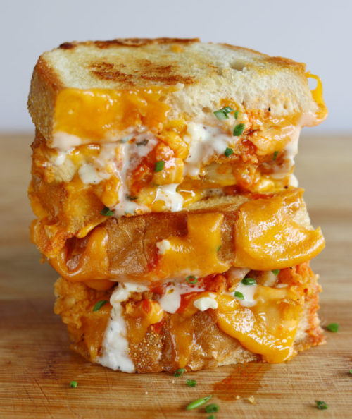 Buffalo Chicken Grilled Cheese