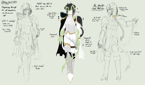 Illidian’s new outfit! Now veiled in white, the outfit eludes close to how he is now a Sub level 1 R