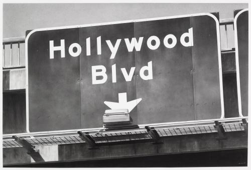 Eric Nash (American, b. 1963), Hollywood Blvd, 2021. Charcoal on paper, 30 x 44 in.
