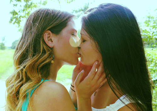 xspanked-masters-petx:  When girls kiss you can almost taste the sunshine…  Girls