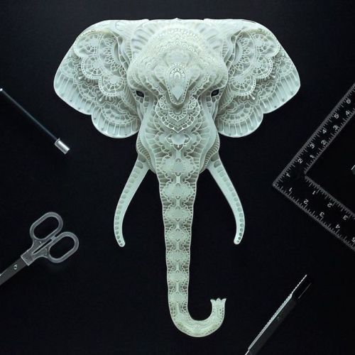 thedesigndome: Elaborate Paper Sculptures of Endangered Animals Patrick Cabral, an artist based in P