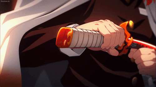"The Demon Slayer: Kimetsu No Yaiba Mugen Train Arc TV" Rengoku Kyojuro's Hands....