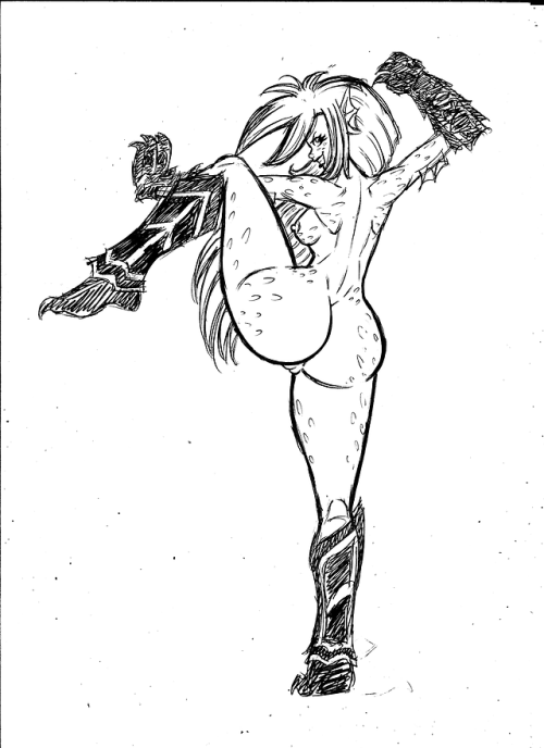 Pris - Naked and DangerousThese are supposed to be Beowulf’ Gauntlets and Greaves ( Devil May Cry 3 