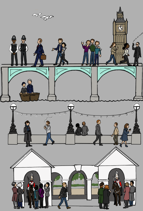 bluebellofbakerstreet:Where’s Sherlock? He’s somewhere in London; can you find him?  You can also 