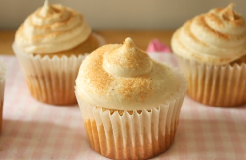 foodffs:  Snickerdoodle Cupcakes  SHIT