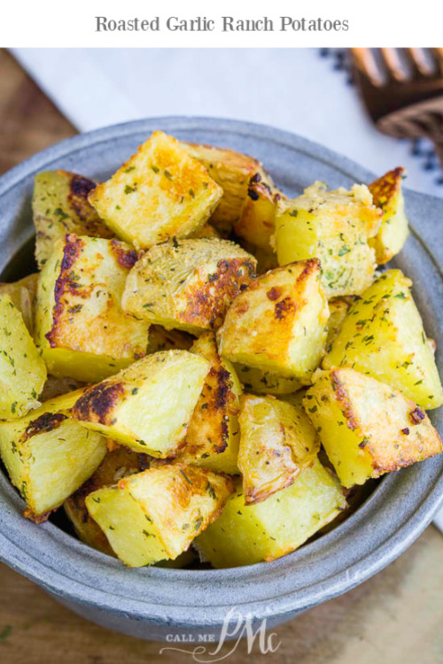 foodffs: ROASTED GARLIC RANCH POTATOES Follow for recipes Is this how you roll? 