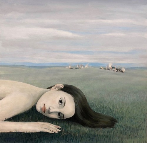  Serpil Mavi Üstün (b.1979, Turkish) ~ It was a Blue Day, 2019 [Source: https://www.maviustun.com/ga