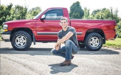 objectd:  A boy and his truck. 