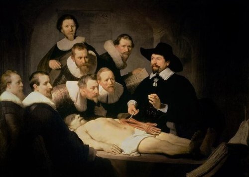 The Anatomy Lesson of Dr. Nicolaes Tulp - Painting by Rembrandt, 1632.Rembrandt Harmenszoon van Rijn