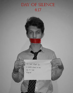 star-scout:  My School makes these posters for day of Silence every year. 2015