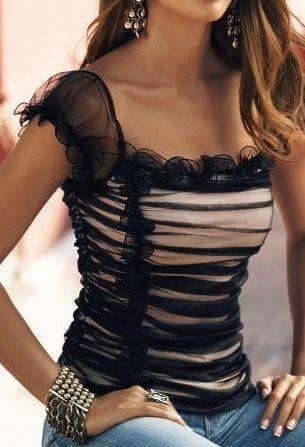 Oh! I love this. Everything about it. I will be needing this blouse.  