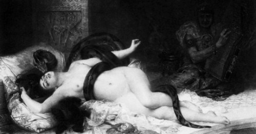 missvoodoodoll:  ‘Le Serpent’ Salammbô (ca.1899) ~ by Gabriel Ferrier…  