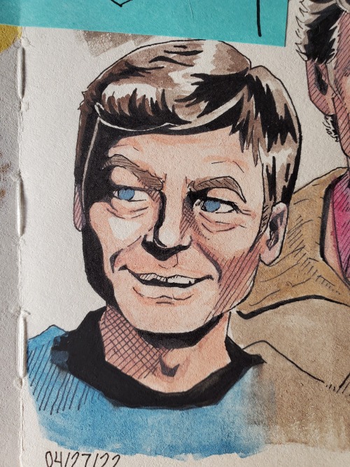 captainkaseykirk: spaceageslacker: Just some Bones, painted with the world’s worst watercolors