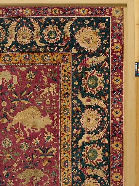 heaveninawildflower - Silk animal carpet (Iran,second half 16th...