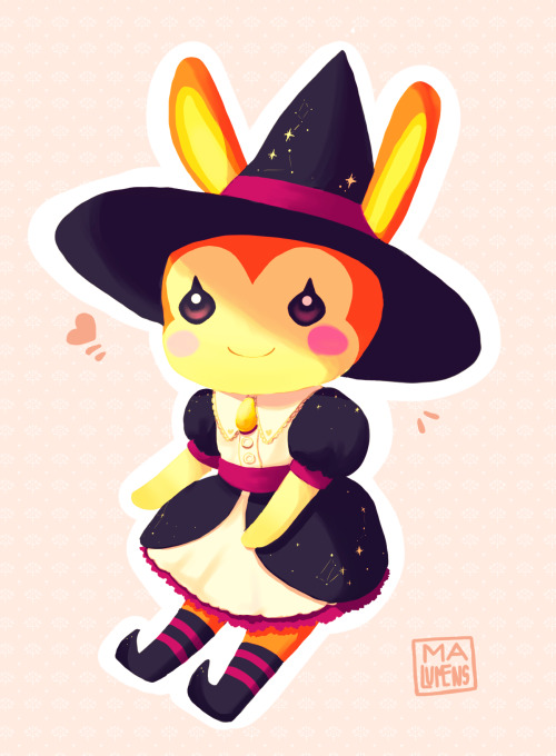 I’m back with more Animal Crossing illustrationsI’m really excited for halloween this year, since I 