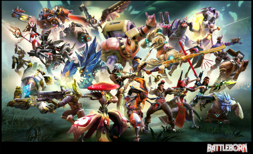 handsomejackass:  Battleborn Marketing Posters by Esther Wu 