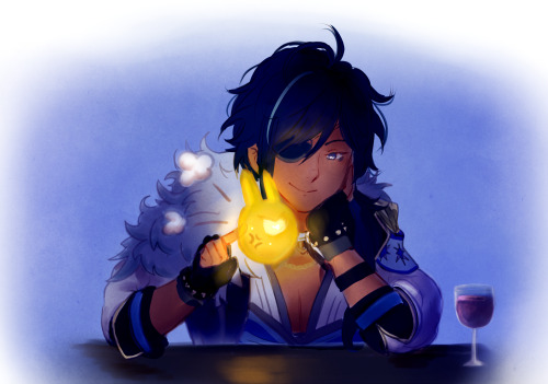 ambrosia-draws:Lil’ Kaeya doodleI’m glad the lantern event let me tell him he’s amazing