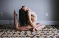 naked-yogi: modified mermaid pose, photography by @busybeatalks (do not remove caption or repost) 
