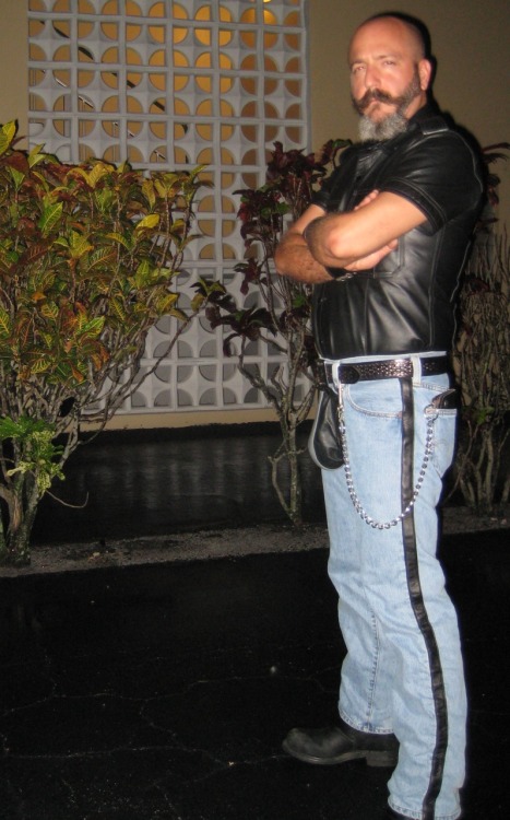 June 28, 2009.  I had just had the codpiece jeans made by Todd at Leatherwerks.  Wanted to