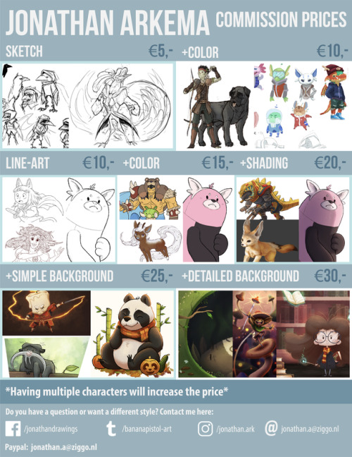 I&rsquo;m opening commissions!Hi everyone! I decided its about time to open commissions, so i ma