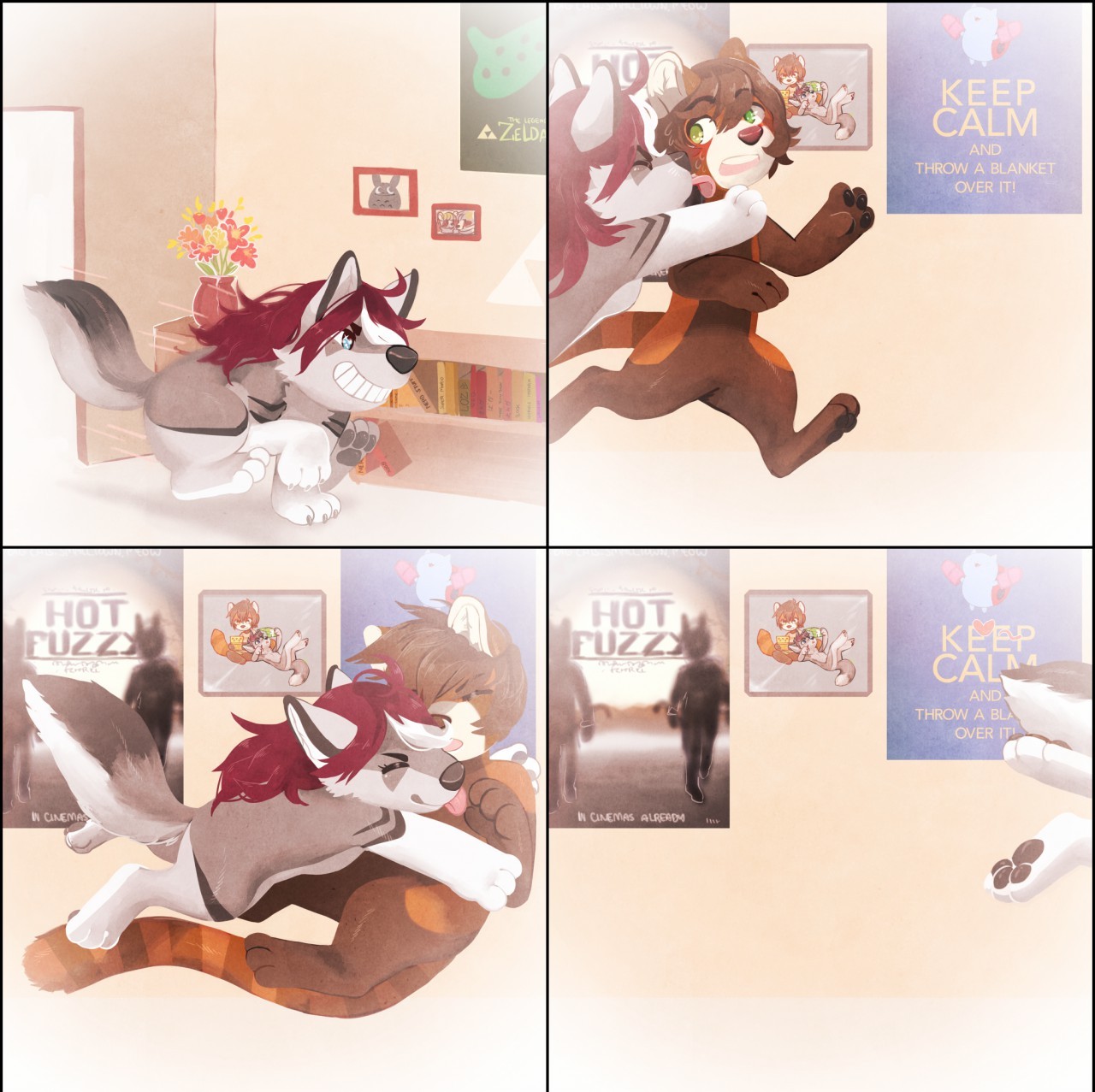 fudge-the-otter:“Gotcha…!” by Fiuefey Permission to post Granted by artistAHHHHtoocute