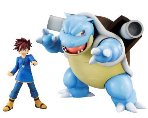 Images from the upcoming Pokémon G.E.M. Gary Oak with Blastoise figurine by MegaHouse.  This figurin