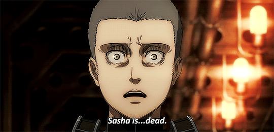heermione: Eren…Sasha only died because you dragged the Scouts into this.