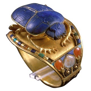 Bracelet found in Tutankhamun’s tomb, 18th dynasty