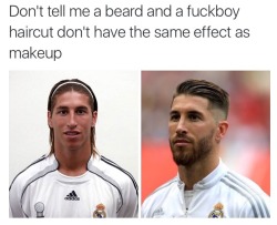 exileisland:  rniko:clock this tea me: *is still a sucker for beard and fuckboy haircut*  But he&rsquo;s also like 5 years older in the picture on the right lmao at least