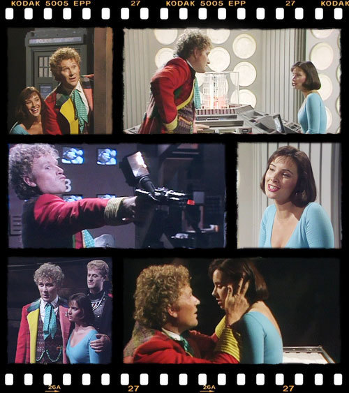 22x02 Vengeance on VarosThe Sixth Doctor and Peri, being colourful, as usual