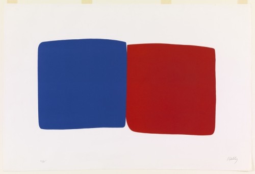Dark Blue and Red (Bleu foncé et rouge) from Suite of Twenty-Seven Color Lithographs, Ellsworth Kell