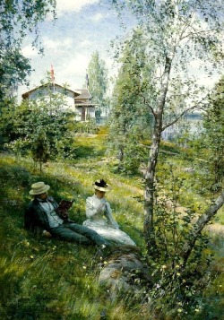 by-the-brush:  Villa Björkbacken in SummerJohan Krouthén - circa 1890 