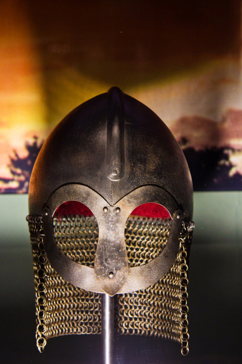A Viking helmet (National Museum of Scotland).
