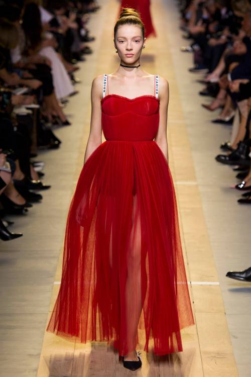 Torry Zherebtcova at Christian Dior Spring 2017 RTW.  via vogue.com