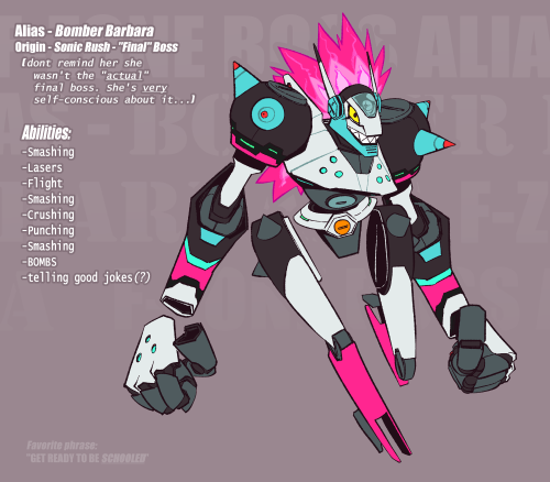 the-hydroxian-artblog: Bomber Barbara! She likes long stomps on the beach and punching things. it&rs