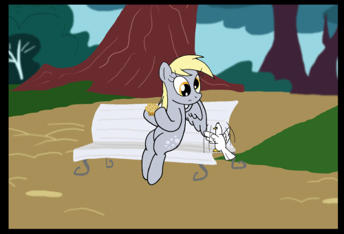 fisherpon:  My Muffin by ~DragonBlood6400  xD Aww, poor Derpy <3