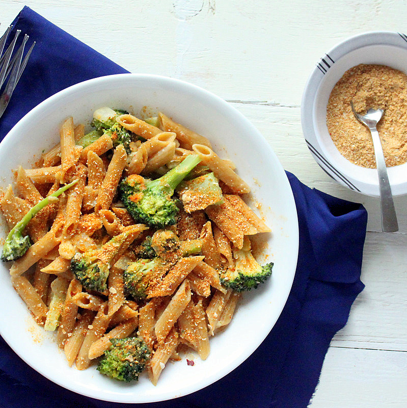 Penne and Broccoli in Doritos cream sauce, topped with Doritos spiced bread crumbs.