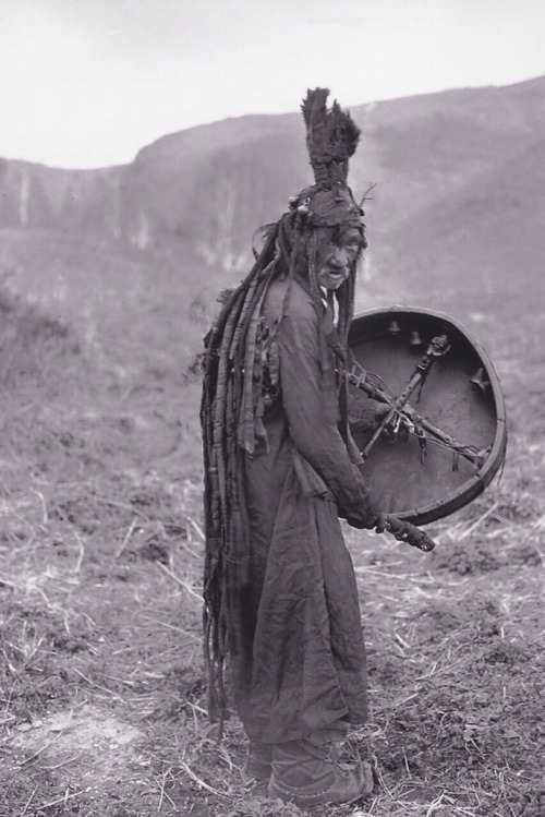 Mongolian shaman, c. 1909