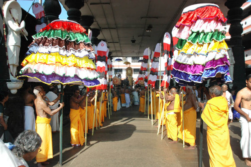 Festival at Guruvayur Krishna temple, Kerala
